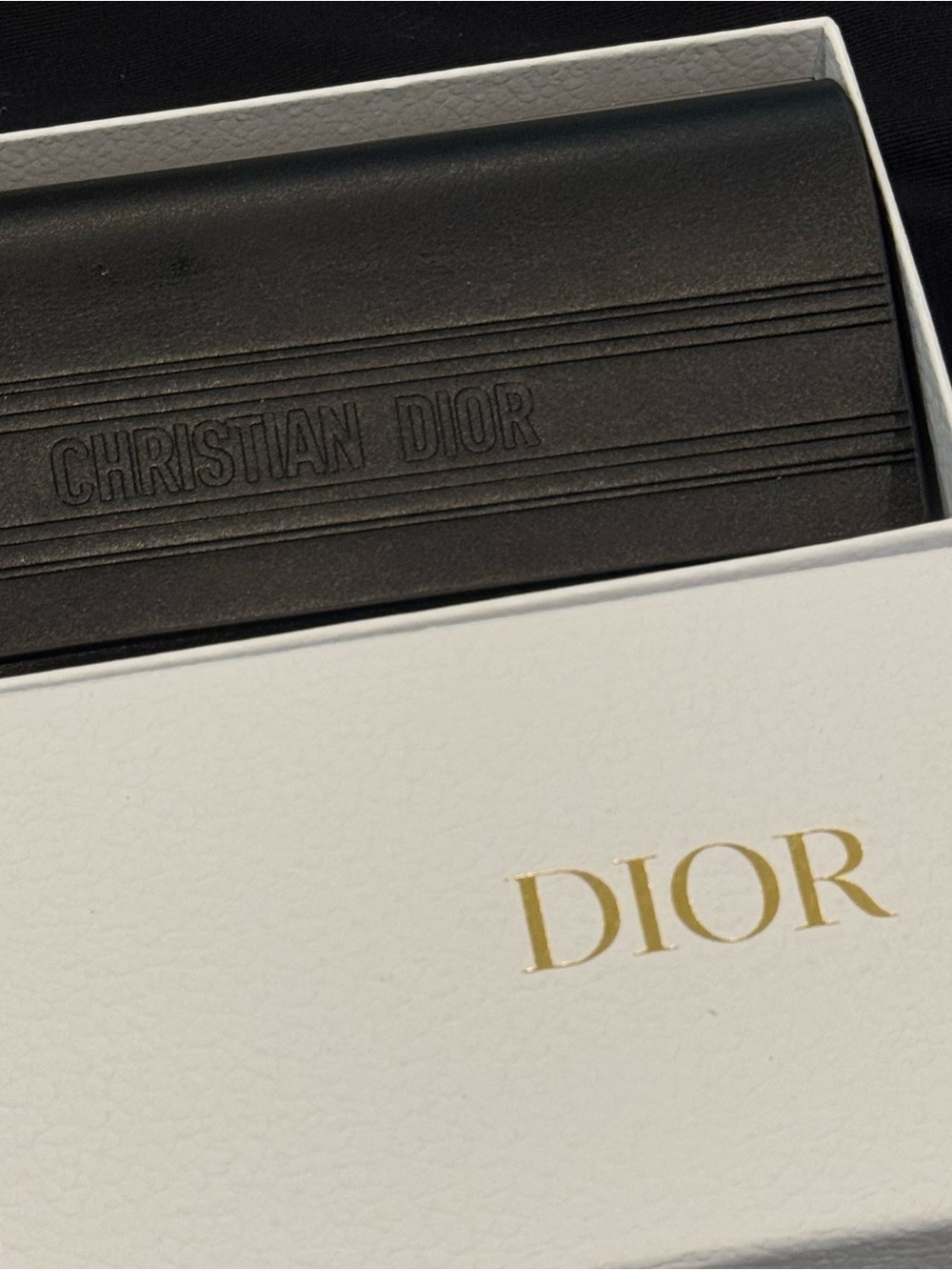 Dior Black Oblique Oval Sunglasses - Picture 4 of 7